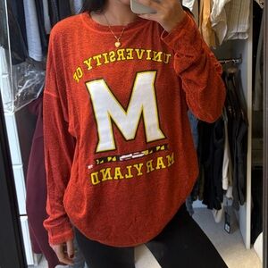 University of Maryland Women's Red Sweater